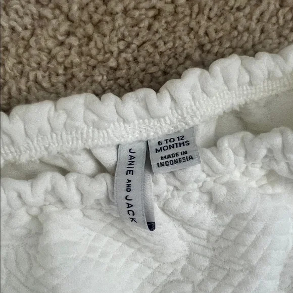 6-12 Month Janie and Jack Baby Quilted Matching Set. Gently used. - Picture 6 of 7